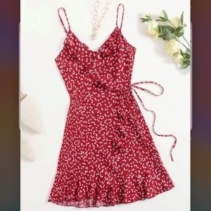 Shein Heart Wrap Dress